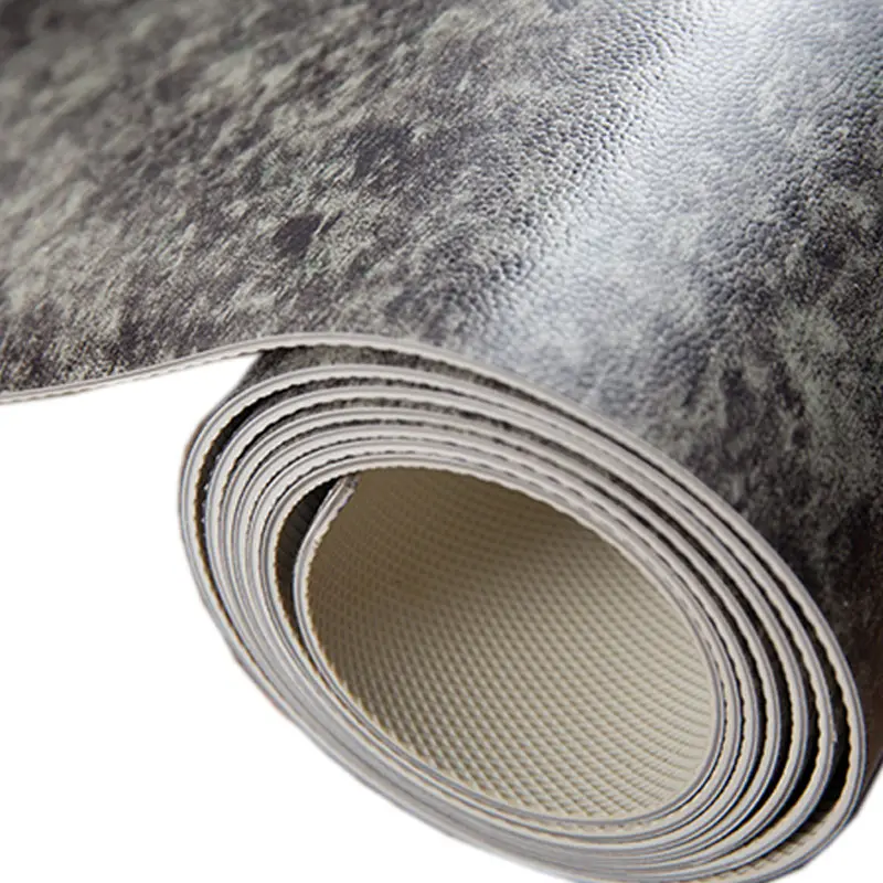 Feuille de sol en vinyle imperméable en PVC, rouleau de 2mm ou 3mm, pour sol Commercial, blanc, noir