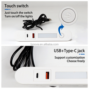 USB veilleuse bande d'alimentation 2A ABS matériel de charge connectivité pour chevet prise murale meuble armoire-UK US compatibilité - Product Image 5