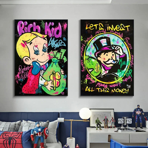 Decorazioni per la casa moderna Poster di <span class=keywords><strong>Graffiti</strong></span> opere d'<span class=keywords><strong>arte</strong></span> stampe POP Art Art Art Art Art Art pittura per la camera da letto Art Deco stile cartone animato - Product Image 3