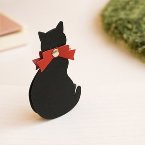 New creative PU leather cat <b>bookmarks</b>, cartoon style, perfect for students and books. - Product Image 3