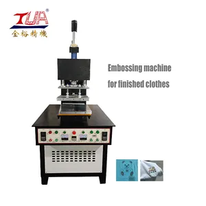 Automatic silicone embossing machine for finished T shirt label logo