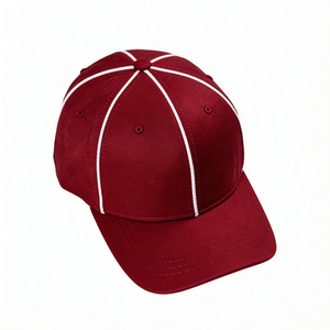 Nouvelle Casquette de Baseball Personnalisée de Haute Qualité, 6 Panneaux, Noire avec Ligne Blanche, Tendance et Populaire - Product Image 2