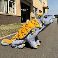 Robot dinosaure animatronique interactif télécommandé, chien mécanique, dinosaure bébé marcheur, Ankylosaurus avec mouvements, pour parc
