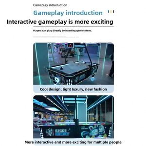 Air Hockey Waterproof Arcade Machine With Stainless Edge Coin Mechanism <b>Led</b> Score Hockey Sports Table - Product Image 3