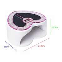 Lampe à Ongles Électrique UV LED Haute Qualité en Forme de Cœur avec Quatre Réglages de Temps pour un Séchage Rapide
