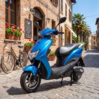 Moped électrique 72V 30AH 1000W pour adultes, motocyclettes électriques à deux roues avec batterie au plomb-acide
