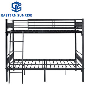 Lit superposé en métal robuste, mobilier pour dortoir scolaire, <span class=keywords><strong>auberge</strong></span> de jeunesse, lit superposé de grande taille - Product Image 3