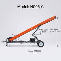 Nastro Trasportatore per Tronchi Resistente da 6m Wemax, Macchinario Forestale, Macchina Spaccalegna, Nastro Trasportatore per Processore di Legna da Ardere