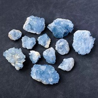 Cristal naturel de guérison en grappe de quartz géode célestite bleue en gros pour la décoration de la maison, autres métiers de cristal