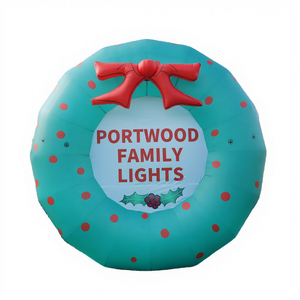 พวงมาลาดอกไม้ลายการ์ตูนเป่าลมสำหรับตกแต่งเทศกาลคริสต์มาสขนาด7เมตรสำหรับอายุ5-7ปี - Product Image 1