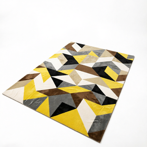 Modern Geometric Tufted Area Rug Cotton Carpet Rectangle <b>Non</b> <b>Slip</b> Floor <b>Mat</b> for Living Room Bedroom - Product Image 1