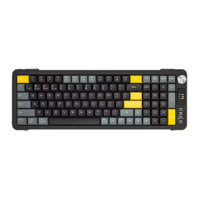 Wireless Dual Mode Gaming Keyboard with Scissor Foot Structure Silent Multimedia Knob TYPE-C Charging Interface USB New Product