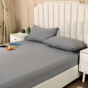 TPU imperméable 3 pièces ensemble de housse de <span class=keywords><strong>matelas</strong></span> <span class=keywords><strong>literie</strong></span> en microfibre couleur unie drap-housse pour la maison hôtel <span class=keywords><strong>literie</strong></span> - Product Image 3