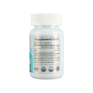 המוח פונקציה 60 כמוסות nad תוספי 1000 מ "ג האון הגבוהה ספיגה טהור תוספת nad כמוסות אנרגיה - Product Image 3