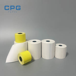 Papel Térmico para Impresora de Paletas Directo de Fábrica, Bajo en Polvo, 80x60mm, Rollos Térmicos para Impresión de Recibos POS en Restaurantes y Máquinas de Tarjetas de Crédito - Product Image 1