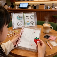 Álbum de recambio para tarjetas pequeñas con logotipo personalizado A5, con abalorios termoadhesivos/al por mayor |   Bolsas Transparentes de PVC Ecológicas para Almacenamiento de Manualidades