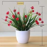 Tanaman Pot Kecil Dekoratif Cantik Grosir, Bunga Plastik, Set Bunga Artificial, Bonsai, Dekorasi Rumah Ruang Tamu, Dekorasi Dalam Ruangan