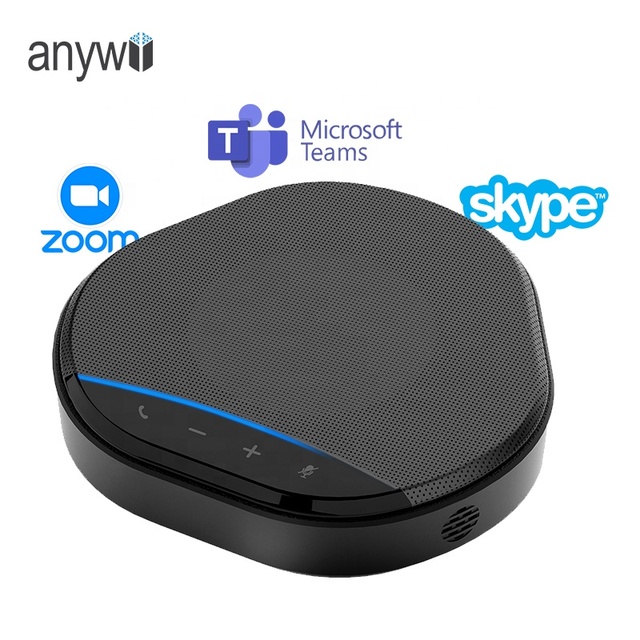 Anywii OEM ODM M6 Portable Speaker Phone with Microphones Echo Speaker Desktop Conference Speakerphones for Meeting