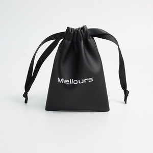 New Arrival Custom logo Printed Small Envelope Flap Birthday <b>Gift</b> Bag Luxury Suede Jewelry Pouch With Ribbon <b>Bow</b> - Product Image 4
