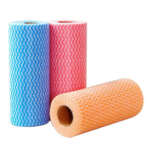 Dùng Một Lần Món Ăn Khăn Lau Cuộn Đa Màu Sắc Vệ Sinh Nhà Bếp Sạch Hơn Chống Mỡ Pan Chà Có Thể Giặt Không Dệt Nhà Bếp Khăn - Product Image 1