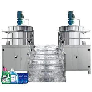 100L Vacuum Homogenization Emulsification Machine Face Cream Washing Liquid Bath Gel Shampoo Toothpaste Making Machine Mixer