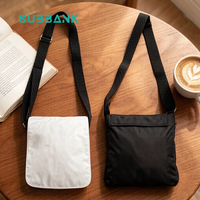 Sac bandoulière Subbank de haute qualité, écologique, 29x27cm, vierge pour sublimation, en toile, personnalisable, avec fermeture éclair, pour transfert thermique DIY