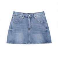 Nouvelle jupe en jean Y2K trapèze pour femme, haute qualité, respirante, taille haute, avec ceinture, design plissé délavé, streetwear hiver, boutonnée