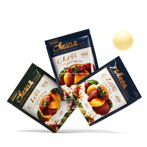 MOQ 100 Impreso personalizado Bolsas de plástico con cierre de cremallera para embalaje de alimentos para goma de mascar y almacenamiento de alimentos enlatados Bolsas con cremallera - Product Image 1