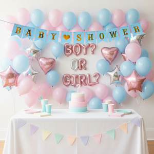 Decorazioni Fai-da-Te per Festa di Rivelazione del Sesso del Neonato, Utilizzabili con Pignatta e Ghirlande di Palloncini - Product Image 6