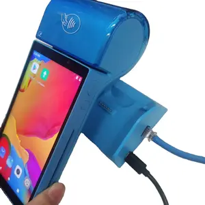 Máquina pos de pago del sistema bancario Android 11 pago con tarjeta de crédito terminal POS de pantalla táctil con estación de carga