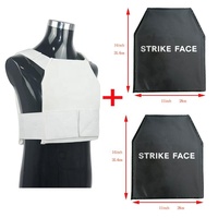 Gilet de protection dissimulable à porter sous les vêtements, panneau souple en PE de classe IIIA, gilet de sécurité léger, pour patrouille de sécurité, auto-défense, fin et discret