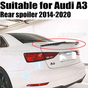 Aileron de coffre arrière pour Audi A3 Berline S3 8V 2014 2015 2016 2017 2018 2019 2020, lèvre de spoiler, aileron de toit arrière de voiture, séparateur d'aileron - Product Image 1