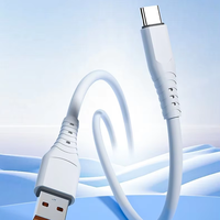 Câbles de charge rapide USB vers Type C 6A, câbles de données USB-C, câbles de charge de téléphone orange d'usine, câbles de données USB C