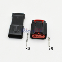 Conector de Sensor de Pedal de Acelerador Tyco de 6 Pines, Enchufe Impermeable para Acelerador, para FORD GM 1438153-5 1-1419168-1