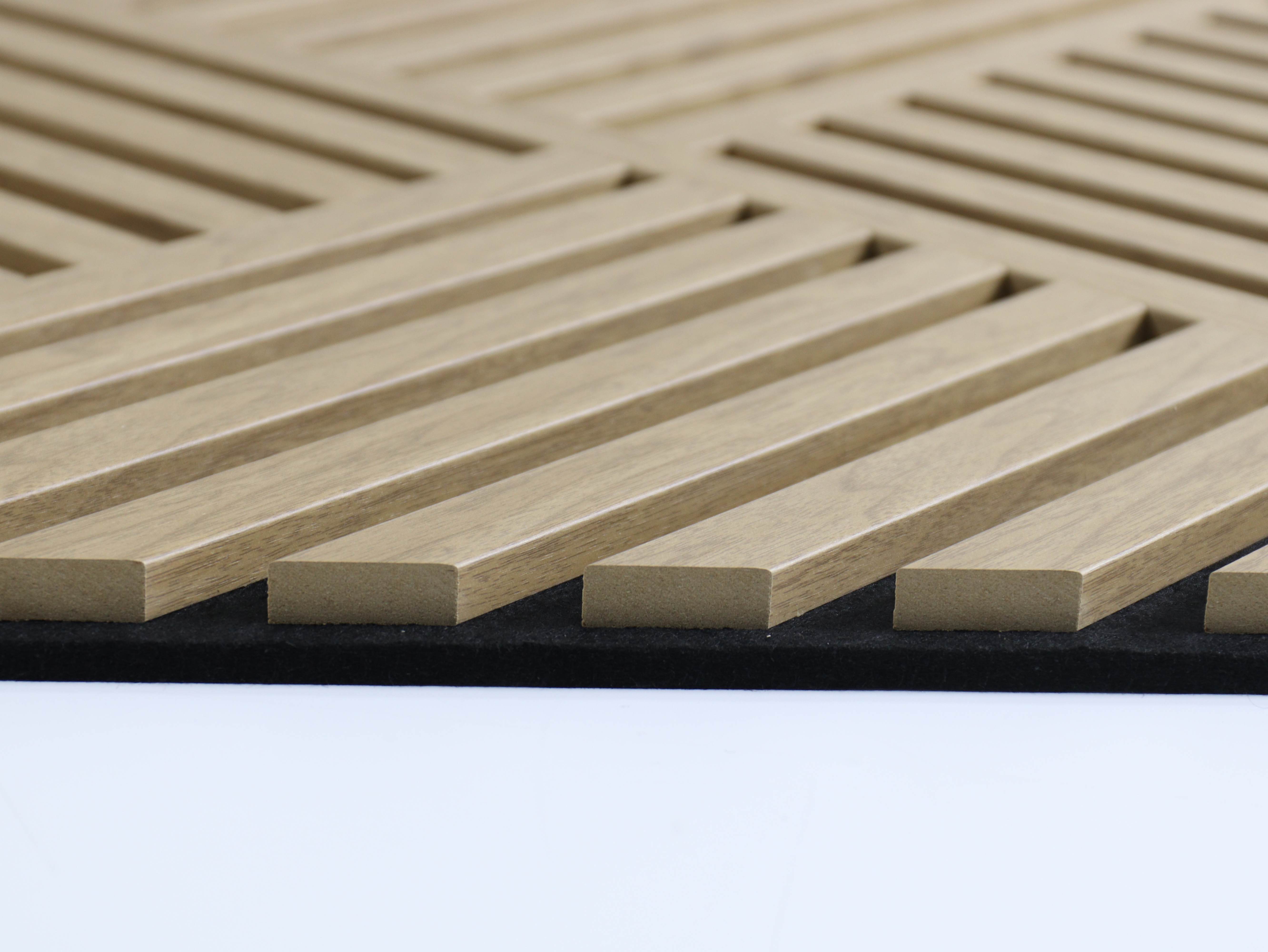 High quality sound absorbing soundproof wood slat wall acoustic felt panels for interior decoration Wall And Ceiling