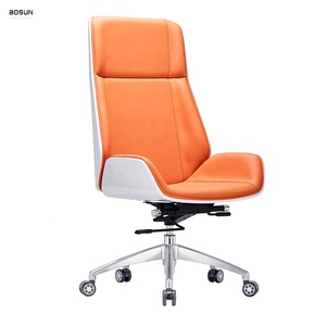 Sedia da Ufficio Ergonomica Moderna, Comoda Poltrona Direzionale Girevole in Pelle PU per Casa e Conferenze, Sedia da Computer Rotante - Product Image 2