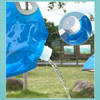 Sac d'Eau Pliable et Portable de 5 Litres en LDPE avec Bec Verseur pour Randonnée