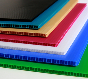 recycled pp material plastic corrugated sheet