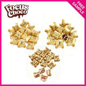 Yoloduck Biscuits roulés fourrés à la crème <span class=keywords><strong>chocolat</strong></span>ée, croustillants et sucrés, de haute qualité, en forme de dessin animé, boîte de biscuits préférée des enfants - Product Image 2