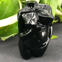 2025 Schaufenster puppe Torso Hand geschnitzte Quarz Kristall Nude Model Frauen Körper Torso Statue für Kristall Handwerk