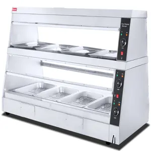 HW-6P (4 sartenes), productos de equipamiento comercial de catering, calentador de exhibición de alimentos