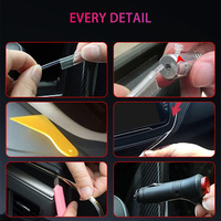 1m/3m/5m Fiber optique Led intérieur multicolore rvb Kit d'éclairage ambiant de voiture lumière ambiante pour voiture