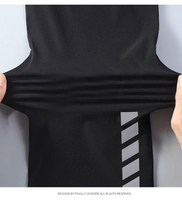 Nouvelle conception Vêtements de sport respirants pour hommes <span class=keywords><strong>Jogging</strong></span> 5 pièces Séchage rapide Collants légers Haute élasticité Entraînement de course - Product Image 6