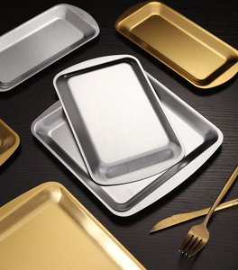 Piatto in Acciaio Inossidabile Bicolore Opzionale per Servire Antipasti e Cibi <span class=keywords><strong>Fritti</strong></span> da Bistrot - Product Image 4