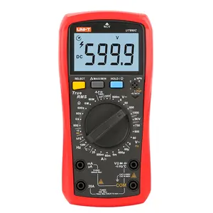 Multimeter Digital Elektrik UT890C 20A 750V, Multimeter Digital True RMS dengan Frekuensi Kapasitansi Suhu