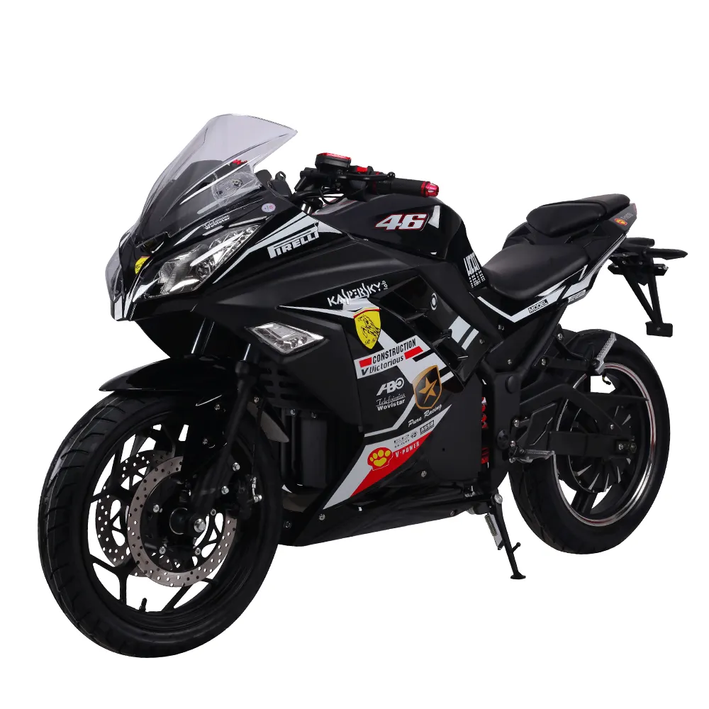 Sepeda Motor Listrik, 2000W 5000W Kecepatan Maksimal 110Km/Jam dengan Baterai Lithium