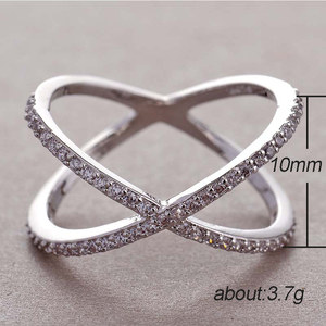Anello con Design a Croce, Stile Semplice, Anello da Dito per Donne - Product Image 5