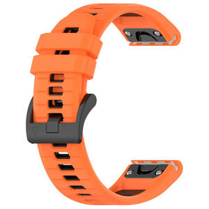 Bracelets de poignet en silicone de qualité supérieure RYB bicolores pour Garmin Insintct 2 Forerunner 955 <span class=keywords><strong>Fenix</strong></span> <span class=keywords><strong>7</strong></span> <span class=keywords><strong>Epix</strong></span> 2 20 mm 22 mm 26 mm - Product Image 4