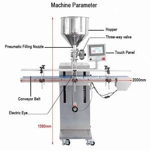 เครื่องบรรจุของเหลวอัตโนมั<span class=keywords><strong>ต</strong></span>ิทรงพลังขนาด 1000 มล. แบ<span class=keywords><strong>บ</strong></span>ตั้งตรง สำหรับแชมพู น้ำยาซักผ้า และเครื่อง<span class=keywords><strong>บ</strong></span>รรจุภัณฑ์เครื่องสำอาง - Product Image 6