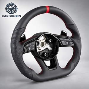 Volante Deportivo Personalizado de Fibra de Carbono de 3 Brazos y 35 mm para Audi A3/A4/A6/B7/B8/B9/C7/A7/Q3/C8/Q5L/R8/S3/S4/S5/S8/SQ/TT/RS - Product Image 4